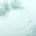 Sterling Silver Faith Hope Love Dove Choker Necklace