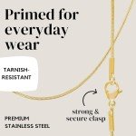 24k Gold Snake Chain Necklace for All
