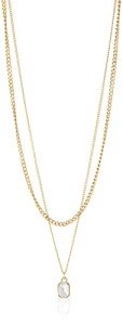 Steve Madden Layered Stone Necklace