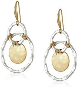 Wire Wrapped Circle Drop Earrings by Robert Lee Morris