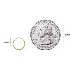 14k Gold Endless Hoop Earrings - Various Sizes