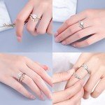 Moissanite Wedding Band for Women in White Gold