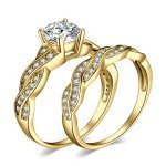 Infinity 1.5ct Cubic Zirconia Engagement Ring Set