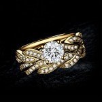 Infinity 1.5ct Cubic Zirconia Engagement Ring Set