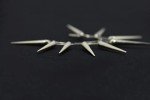 Large Silver Spiked Ear Cuff - Punk Rock Statement