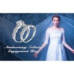 Infinity 1.5ct Cubic Zirconia Engagement Ring Set