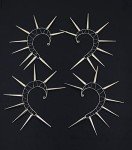 Large Silver Spiked Ear Cuff - Punk Rock Statement