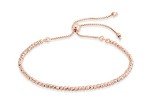 Adjustable Bolo Bead Bracelet in Rose Gold