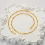 14K Gold Box Chain Necklace for Men & Women