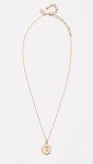 Kate Spade Brass Pendant Necklace with Extender 17