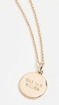 Kate Spade Brass Pendant Necklace with Extender 17