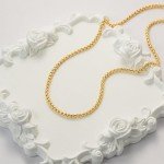 14K Gold Box Chain Necklace for Men & Women