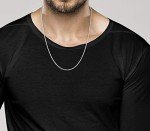 Miabella 925 Sterling Silver Braided Rope Necklace
