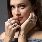 Woven Sterling Silver Art Deco CZ Statement Ring