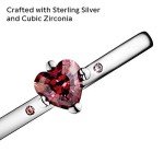 PANDORA You & Me Red Heart Stackable Ring