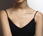 Miabella 925 Sterling Silver Braided Rope Necklace