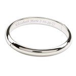 Custom Engraved Silver Bangle Bracelet for Kids