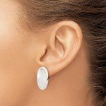 Sterling Silver Mother of Pearl Clip-On Earrings