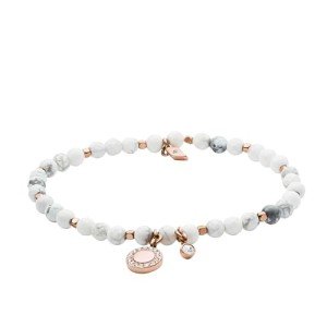 Rose Gold-Tone Beaded Bracelet for Women