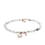 Rose Gold-Tone Beaded Bracelet for Women