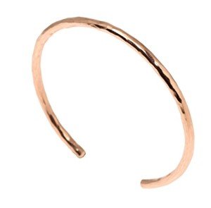 Handmade 3mm Hammered Copper Cuff Bracelet