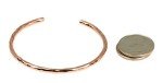 Handmade 3mm Hammered Copper Cuff Bracelet