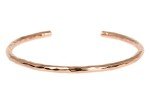 Handmade 3mm Hammered Copper Cuff Bracelet