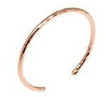 Handmade 3mm Hammered Copper Cuff Bracelet