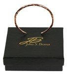Handmade 3mm Hammered Copper Cuff Bracelet