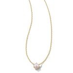 Kendra Scott Gold-Plated White Pearl Pendant Necklace