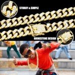 Glam Hip Hop Jewelry Set: Dollar Sign Bling
