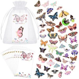 Butterfly Enamel Pins Set - Colorful Lapel Brooches