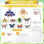 Butterfly Enamel Pins Set - Colorful Lapel Brooches