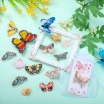 Butterfly Enamel Pins Set - Colorful Lapel Brooches