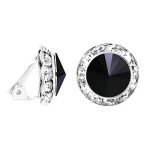 Swarovski Jet Black Clip-On Statement Earrings
