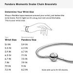 PANDORA Moments Sterling Silver Snake Chain Bracelet