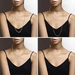 Miabella 18K Gold Plated Beaded Rosary Necklace