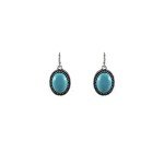 Turquoise Vintage Squash Blossom Necklace & Earrings Set