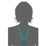 Turquoise Vintage Squash Blossom Necklace & Earrings Set