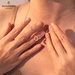 Interlock Circles Rose Gold Necklace for Women