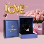 Interlock Circles Rose Gold Necklace for Women