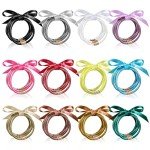 Colorful Glitter Jelly Bracelets Set for Women