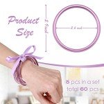 Colorful Glitter Jelly Bracelets Set for Women