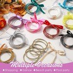 Colorful Glitter Jelly Bracelets Set for Women