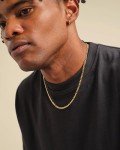 JAXXON 14k Gold Flat Figaro Chain Necklace - 22”