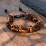 Men's Tiger Eye Healing Stone Bracelet