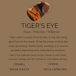 Men's Tiger Eye Healing Stone Bracelet