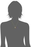 Gold Plated Knot Pendant Necklace in Silver