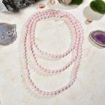 Rose Quartz 60-Inch Beaded Statement Necklace