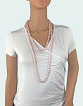 Rose Quartz 60-Inch Beaded Statement Necklace